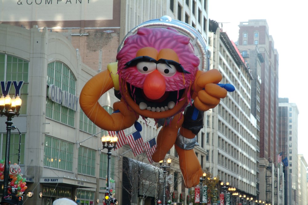Driving chicago thanksgiving parade