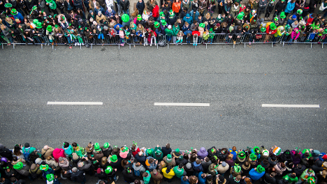 stpatsparade Photo of St Patricks Parade goes lining both sides of the street