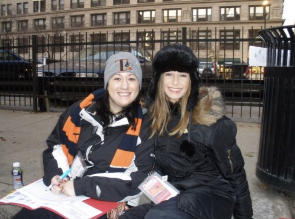 xPhoto of Christine Bromley (left) and Stephanie Thomas (right). Both are long-time members of the Parade's Volunteer Leadership Board.